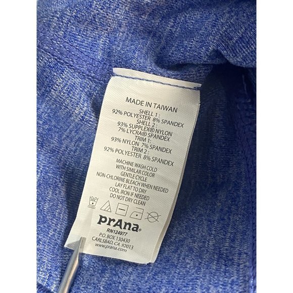 Prana Tori Capri Leggings Heather Violet Size Medium‎ Strappy Ankle W4TORI115 - Picture 5 of 13